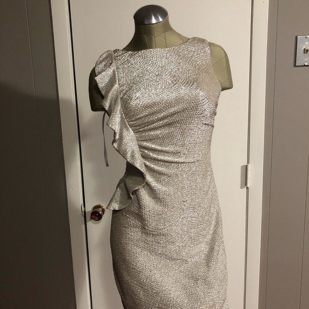 Radiant silver party dress